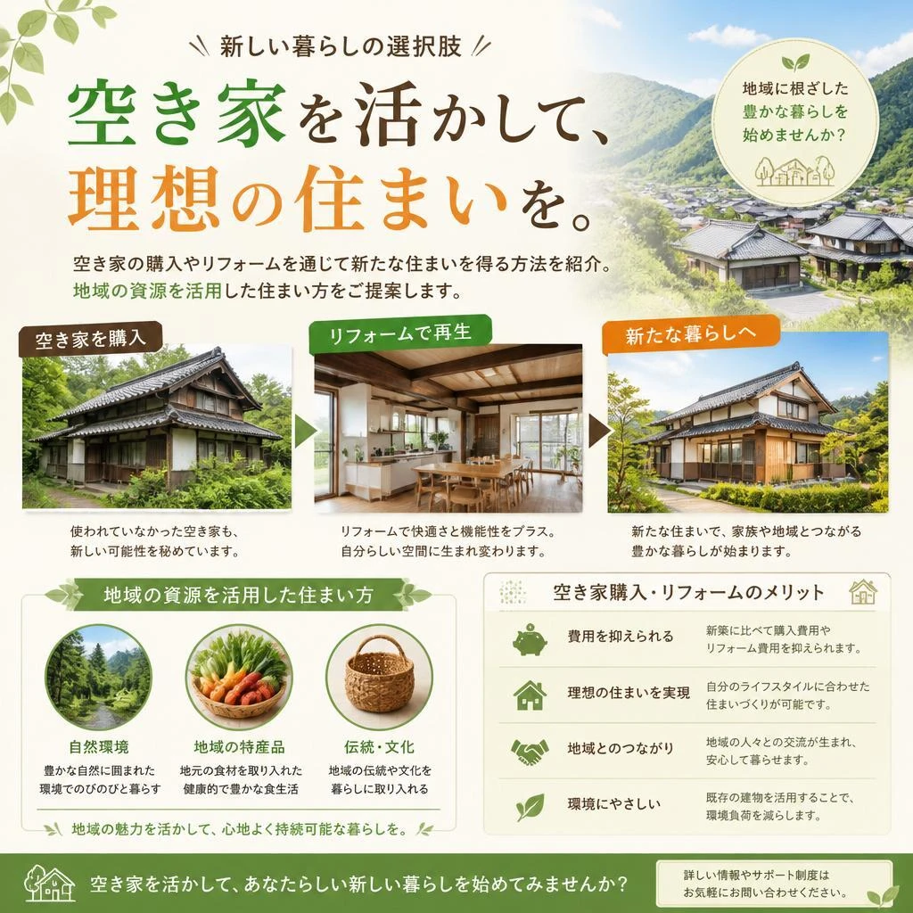 空き家を活用しよう！