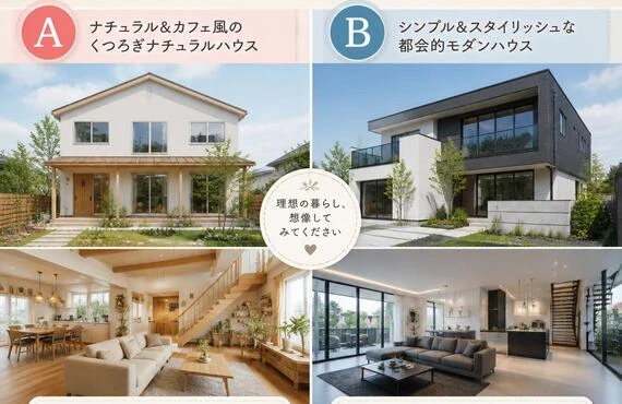 夢のマイホーム、どっちがあなたにピッタリ？